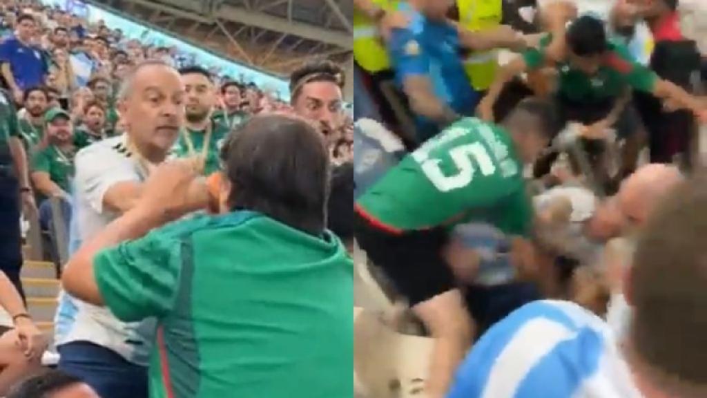 Peleas en el México vs&nbsp;Argentina